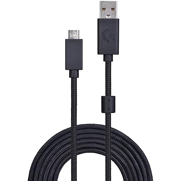 交換用ケーブルLogicool Artemis Spectrum G633 / G633S用、LogitechゲーミングヘッドセットG933 / G933Sにも使用可能（2m）