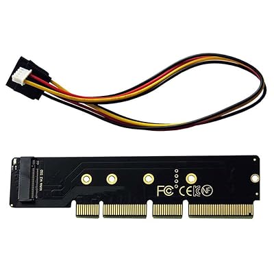 Xiwai NGFF M.2 Mキー NVME AHCI SSD から PCI-E 3.0 16X 8X 4X 電源アダプター ロープロファイル高さ 3cm 110mm 80mm SSD 1U サーバー用