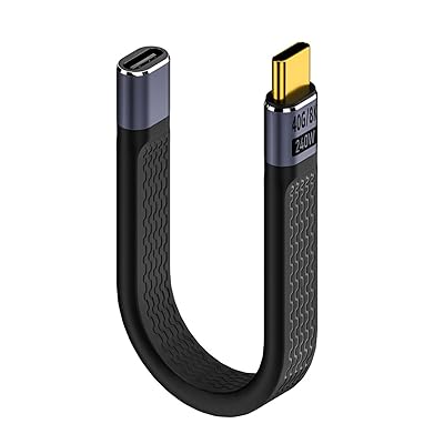 xiwai 40Gbps USB4 IX-X Xg[g X tbgP[u 13cm 240W[d 8K@60Hz Thunderbolt3/4Ή, UC-040-0.13W-XY