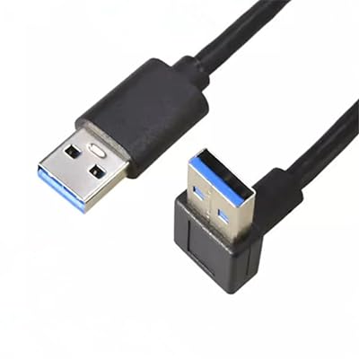 ViViSun【JCT請求書発行可能】USB3.0上下左右90°方向変換ケーブルUSB・A(オス)-USB・A(オス) USB 3.0 ケーブル タイプA-タイプA オス-オス 金メッキコネクタ [ 両端 USB・A平型ケーブル ]USB 3.0 ケ