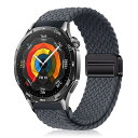 バンド 22mm For Huawei Watch GT 5 Pro 46mm/GT 5 46mm/GT 4 46mm/GT 3/GT 2 交換バンド 弾性ナイロン製 替えベルト 編組ストラップ 磁気バックル 換えバンド ベルト マグネットバンド コ