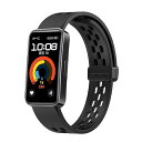 バンド For Huawei Band 10 / Band 9 / Band 8 対応 交換ベルト 交換用バンド 磁気クラス 高質量 シリコン ストラップ 柔らかい メンズ&レディース用 Huawei Band 10 / 9 / 8 対応 - ブラッ