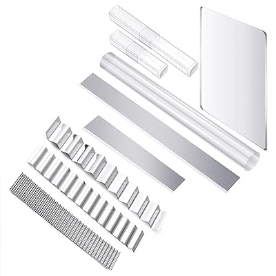 クレイカッター 9枚セット 初心者向け粘土道具 ポリマークレイ アクリルし棒 粘土板付き 粘土彫刻カッター 波型カッター 手芸用切削工具 陶芸アートDIY 陶芸粘土ツール