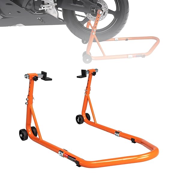 バイクスタンド メンテナンススタンド バイク用 高さ5段階調整 耐荷重320kg L型 アジャスタブ