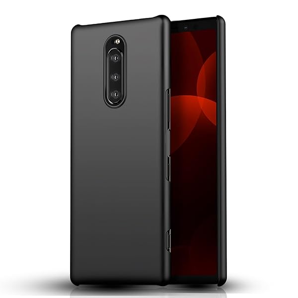 Sony Xperia XZ4/Sony Xperia 1 ケース ブラック極薄 SO-03L SOV40 カバー 耐衝撃 全面保護 指紋防止 ..