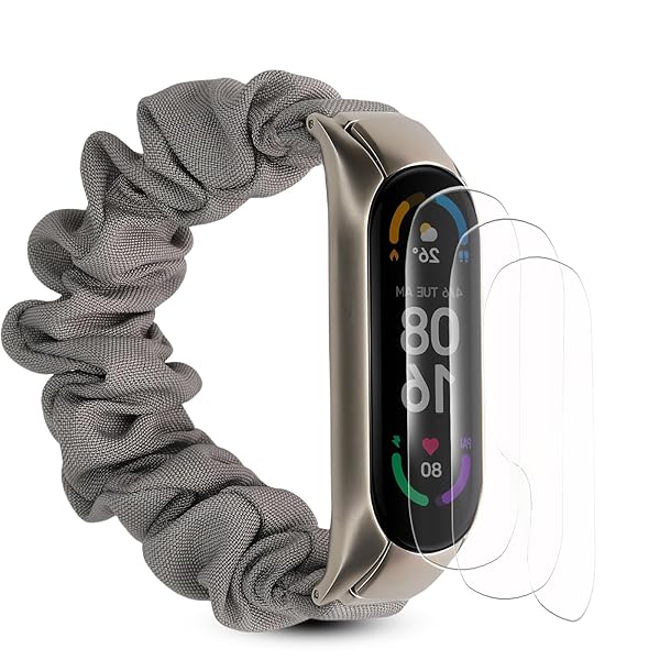 【3枚セット】For Xiaomi Mi Band 6 フィルム for Xiaomi Mi Smart Band 6/Mi Band 6 保護フィルム TPU製・縁を
