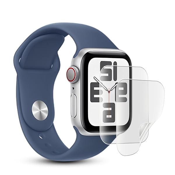 【アンチグレア フィルム 2枚セット】対応 Apple Watch 46mm 保護フィルム 軟 TPU素材 for 46mm Apple Wa