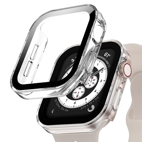 Apple Watch 用 防水ケース 45mm 44mm 41mm 40mm アップルウォッチ ケース 3D直角エッジデザイン 保護