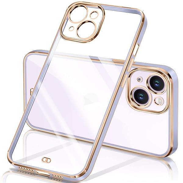 iPhone14 ケース クリア 透明 アイフォン14 カバー メッキ加工 耐衝撃 ソフト TPU 薄型 軽量 スト