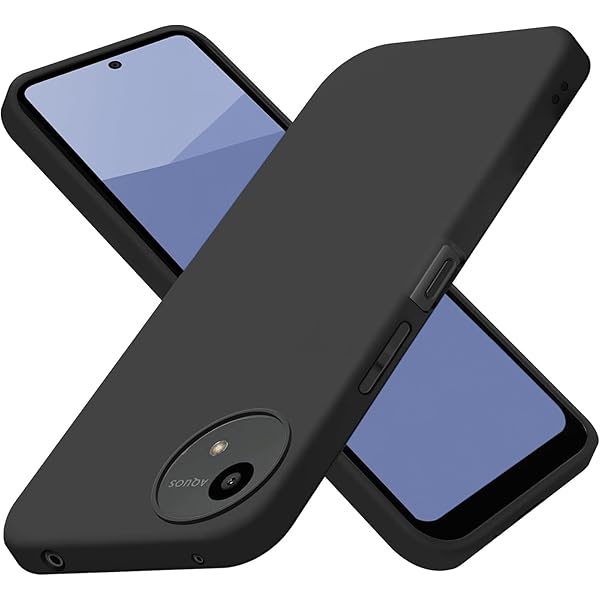 対応 AQUOS wish 5 ケース ソフト シリコン 黒 TPU 薄型 カバー [傷防止 軽量 柔軟 薄型 耐衝撃 ス