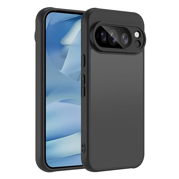 for Google Pixel 10 Pro XL ケース 半透明 マット感ケース 耐衝撃 画面保護 レンズ保護 米軍MIL規格