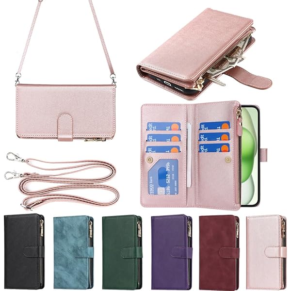 アイフォン 15 Plus ケース For iPhone 15plus 縄掛けケース For iPhone15plus 手帳型 財布型 ICカード コ