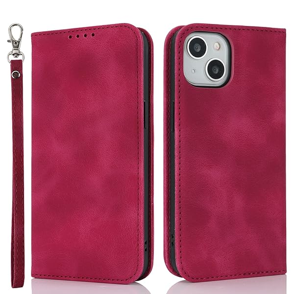 iPhone 15 Plus ケース iPhone15Plus ケース 手帳型 ストラップ スマホケース 耐衝撃 カード収納 レザ