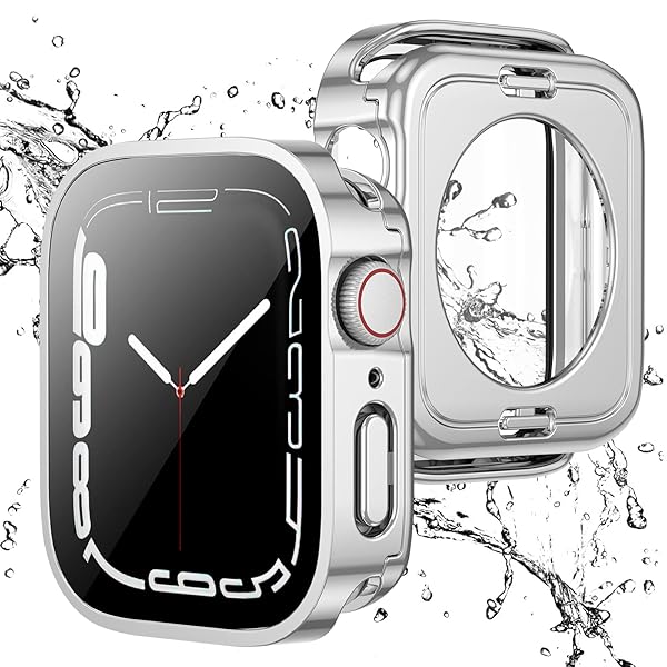 【2 in 1 全面保護】Apple Watch 用 防水ケース 42mm アップルウォッチ カバー 直角エッジデザイン