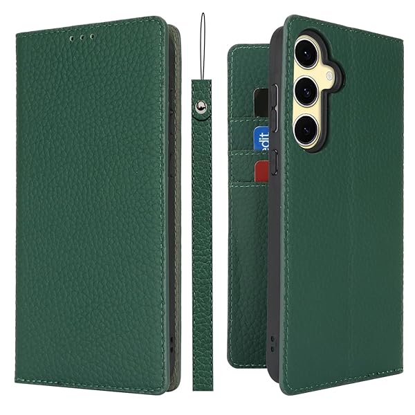 対応 Galaxy S24 FE ケース 本革 ギャラクシーS24 FE ケース 手帳型 ストラップ SCG30 au docomo 牛革 Sof