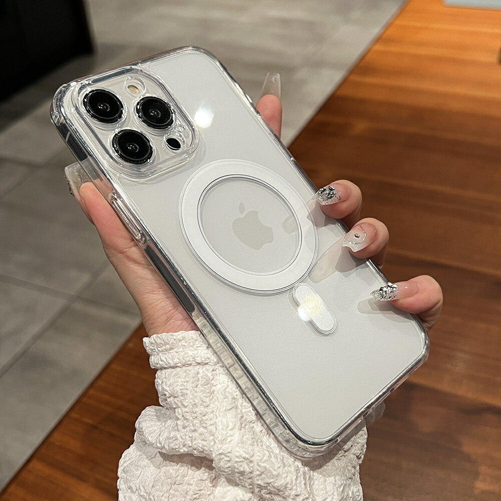 オリジナル Magsafe ワイヤレス充電磁気アニメーションケース iphone 16 15 14 13 12 11 プロマックス X XS XR 耐衝撃クリアカバー