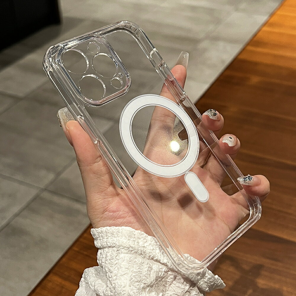 オリジナル Magsafe ワイヤレス充電磁気アニメーションケース iphone 16 15 14 13 12 11 プロマックス X XS XR 耐衝撃クリアカバー