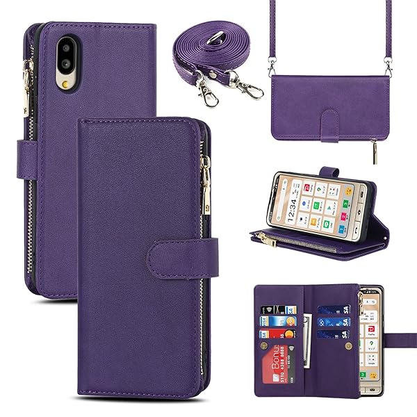 シンプルスマホ6 A201SH / BASIO active SHG09 通用 ケース 手帳型 シャープ シンプルスマホ6 カバー b