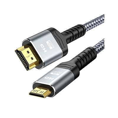 Snowkids Mini HDMI ケーブル 1.8m 4K 60Hz mini hdmi to hdmi 双方向伝送 (タイプAオス-ミニタイプCオス)