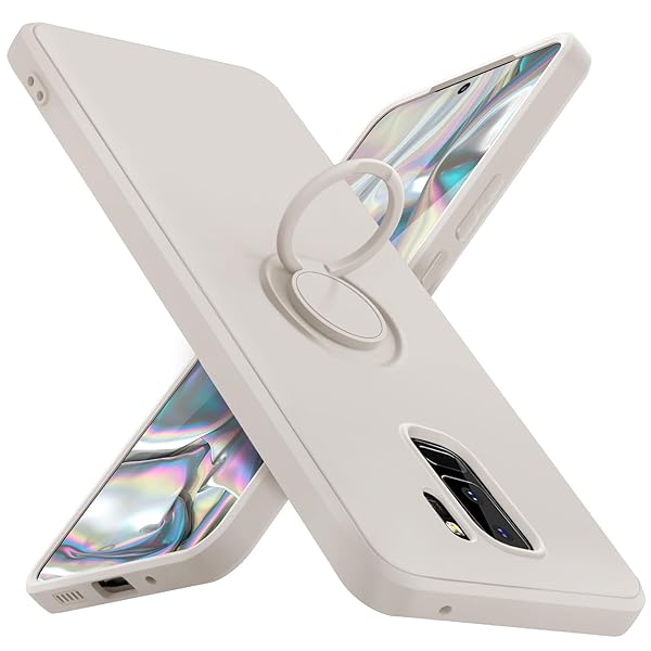 Galaxy s9 plus ケース リング 耐衝撃 シリコン カバー tpu 指紋防止 リング付き車載ホルダー対応