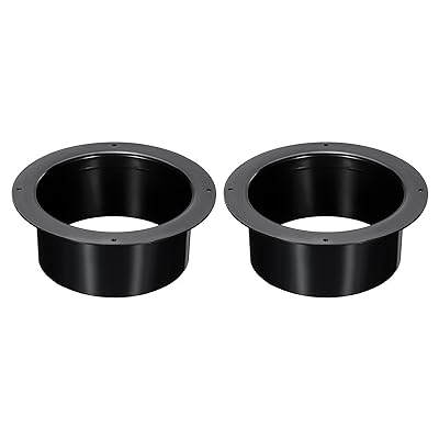 PATIKIL 120mm ダクト接続フランジ 2個 排気ホースフランジ ABS 円形 空気ダクト 暖房冷房換気システム用