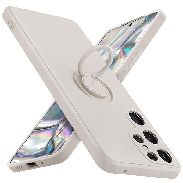 Galaxy S23 Ultra ケース リング 耐衝撃 シリコン SC-52D / au SCG20 カバー tpu 指紋防止 リング付き車