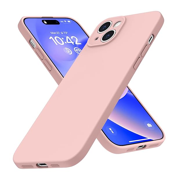 iPhone 15 Plus 用 ケース 耐衝撃 TPU 薄型 シリコン レンズ保護 スリム 全面保護 黄ばみなし 滑り