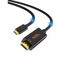 USB C HDMI 4K@60Hz, Type C to HDMIケーブル Thunderbolt 3対応 iPhone 15/15Pro/15Plus/15 Pro Max, MacBook Pro/Air/iPad Pr