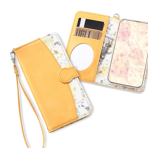 ギャラクシーS23 スマホケース 手帳型 可愛い 花柄 ローズ 無地とフラワープリントの合わせ G