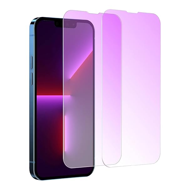 【ブルーライトカット】 iPhone 13 mini 用 ガラスフィルム ブルーライト 液晶 保護フィルム ア