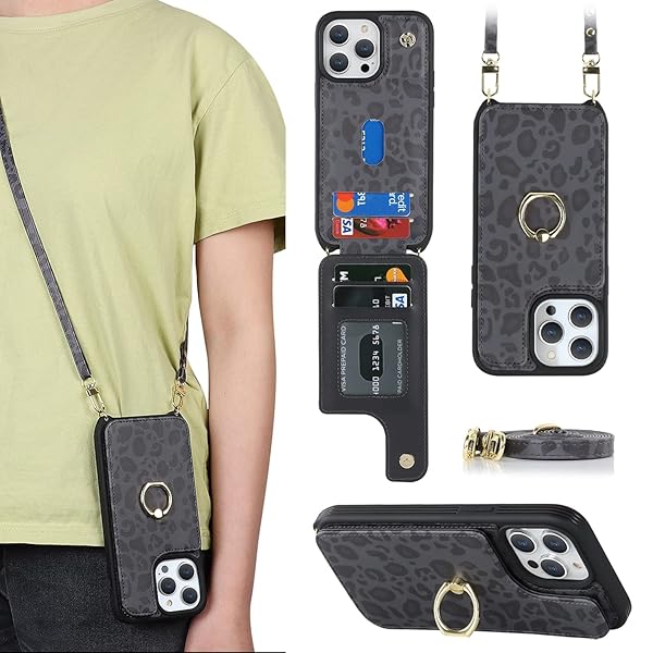 iPhone 13 Pro 6.1（2021）ケース 手帳型 iPhone 13 Pro スマホ 携帯 用 ケース ショルダー クロスボデ