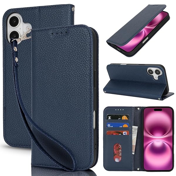 対応 iPhone 16 plus ケース 手帳型 ストラップ カード収納 スタンド機能 あいふおん16プラスケー