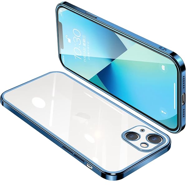 iPhone13 mini ケース クリア アイフォン13mini カバー 透明 スマホケース 耐衝撃 軽量 メッキ加工