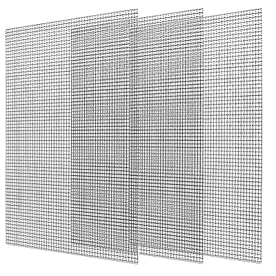 ステンレスメッシュ 3枚セット 網目1mm A4サイズ 産業用金網 防虫 濾過網 ステンレス 平織金網 産業用 20メッシュ 線径0.4mm 高硬度 換気 耐高温 錆びない 防鼠 家庭用 建築用ネット 300x210mm