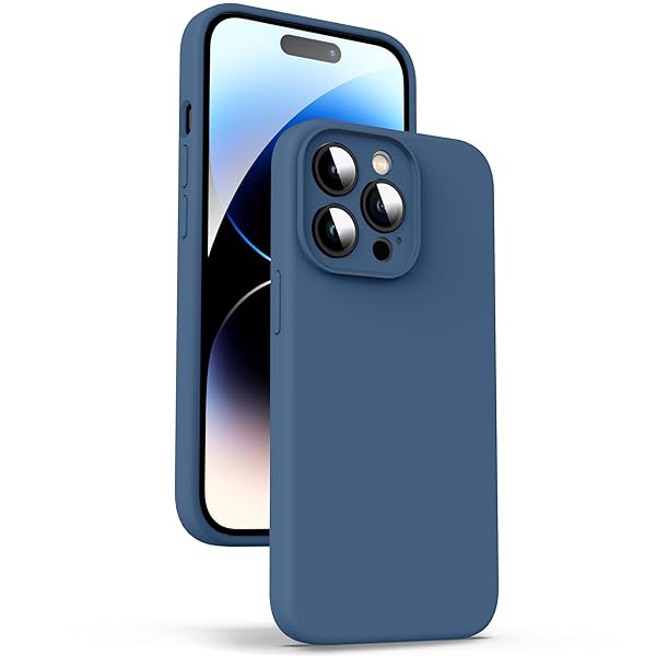 iPhone 14 Pro Max ケース 対応液体シリコン [耐衝撃] [柔軟TPU液体シリコン] [ソフトタッチ] [レン