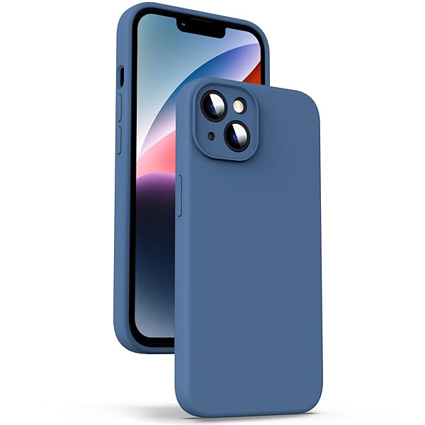 iPhone 14 ケース 対応液体シリコン [耐衝撃] [柔軟TPU液体シリコン] [ソフトタッチ] [レンズの全