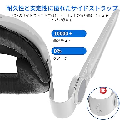 Meta Quest 3/Quest 3S ストラップ 交換用ヘッドストラップ 多角度を自由に調節ヘッドストラップ VRヘッドバンド Meta Quest 3交換用アクセサリー