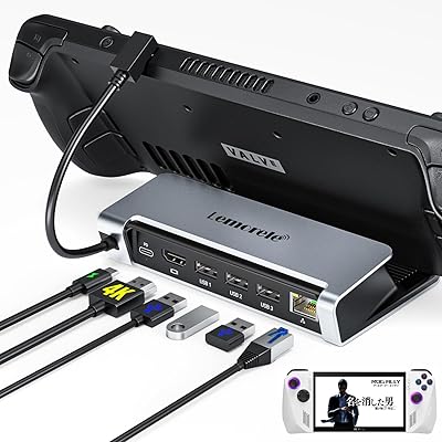 楽天ぺんぎんやSteam Deckドック Rog ally Switch TVドッキングステーションUSB-C ドック6-IN-1 USB-Cハブ4K HDMI USBポート*3 PD100W充電 1000MbpsイーサネットSwitch/iPadなど用 過電流保