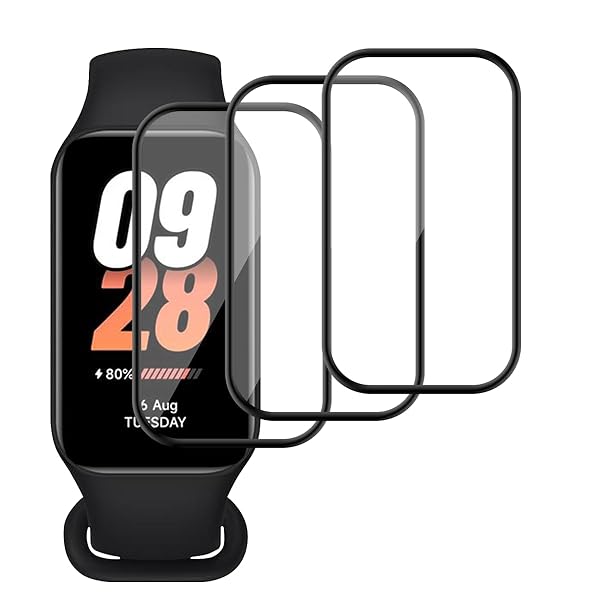 【3枚セット-高 品質】対応 Xiaomi Smart band 8 Active ガラスフイルム Smart band 8 Active フィルム 保護