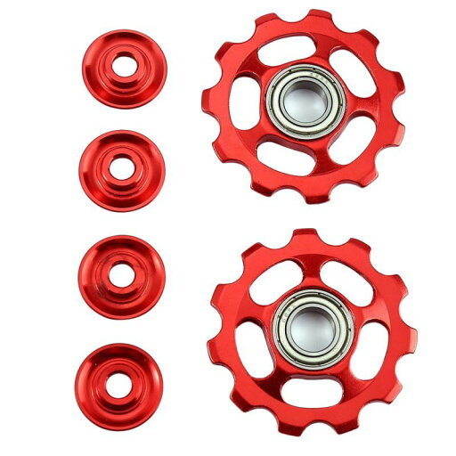 【海外発送】2 個 11T 超軽量アルミ合金自転車ベアリングジョッキーホイールリアディレイラープーリー MTB ロード自転車部品 【海外発送】2 個 11T 超軽量アルミ合金自転車ベアリングジョッキーホイールリアディレイラープーリー MTB ロード自転車部品