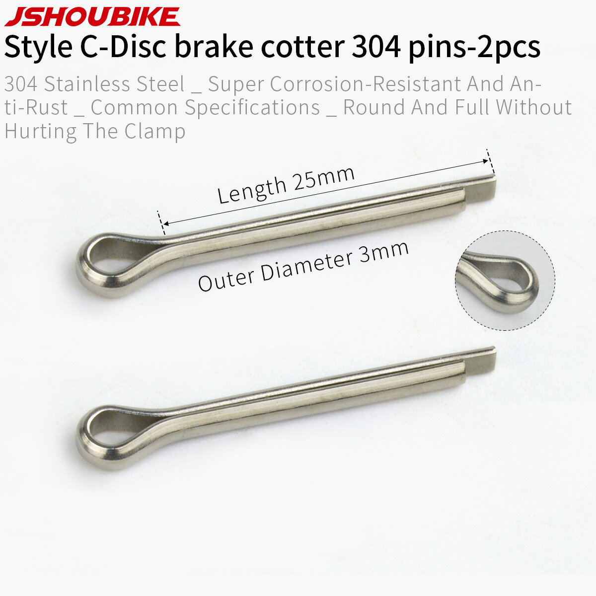 JSHOUBIKE 自転車チタンボルトディスクブレーキキャリパーボルト固定ピンキャリパーに挿入六角ネジ固定自転車部品