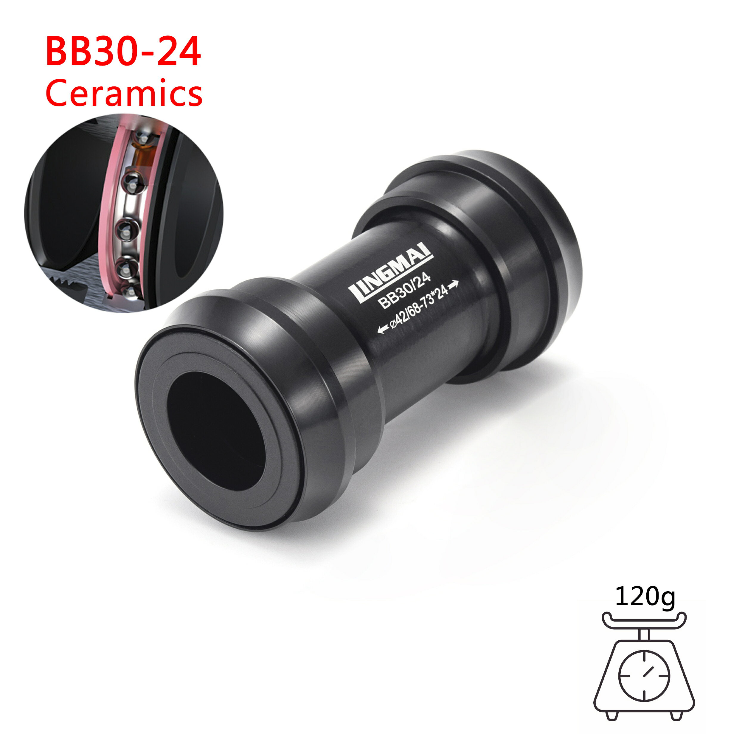 自転車ボトムブラケットセラミックベアリング BB PF30 BB86 BB386 BB30 マウンテンロードバイク中央運動 DUB
