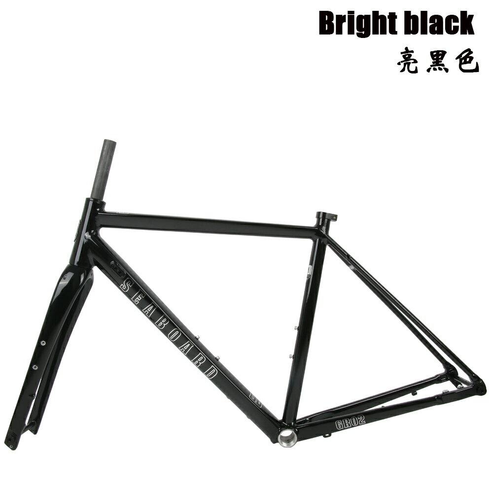 Seaboard ロード自転車フレーム GR02 グラベルオフロードディスクブレーキアルミ合金フレーム、カーボンフォーク付き 700C シリンダーシャフト