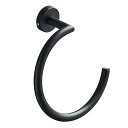 タオルリング おしゃれ ステンレス タオル掛け タオルハンガー タオルホルダー 収納 トイレ浴室 洗面所 キッチン お風呂用 ネジ付き (ブラック)
