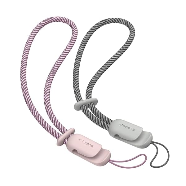 ハンドストラップ 2本セット 長さ調整可能 携帯電話/カメラ/USBメモリ/鍵マスコット/キーなど