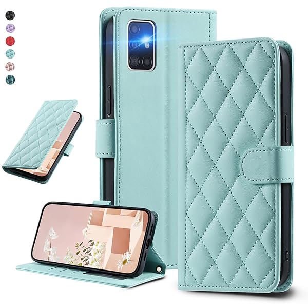 UnivoColors Galaxy A51 5G (SC-54A/SCG07)キルティグレザー調 手帳型ケース エレガント 高質PU マグネッ