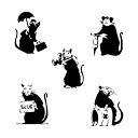 ウォールステッカー バンクシー BANKSY Balloon Girl ゼネラルステッカー おしゃれ 壁紙 部屋飾 DIY 小物 部屋 装飾品 moouse