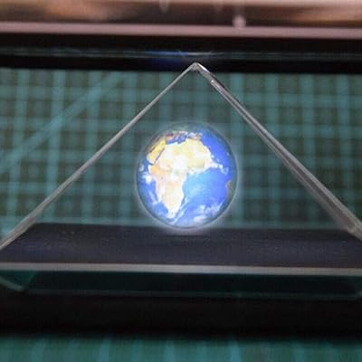 3Dホログラムプロジェクターピラミッド 3.56インチモバイルスマートフォンホログラム スマートフォン用 3Dホログラフィックディスプレイスタンドプロジェクター(シリンダー)