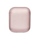 Curve Airpods Case - なめらかな質感のシリコーンケース (ローズ) AirPods Gen 1 Gen 2対応