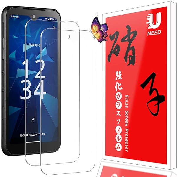 【2枚セット】DIGNO BX3/BX3 Plus 用のフィルム SX4/SX4 WiFi 用の ガラスフィルム 強化液晶保護フィ